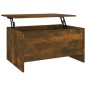 Tavolino Salotto Rovere Fumo 80x55,5x41,5 cm Legno Multistrato Tavolino Salotto Rovere Fumo 80x55,5x41,5 cm Legno Multistrato