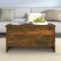Tavolino Salotto Rovere Fumo 80x55,5x41,5 cm Legno Multistrato Tavolino Salotto Rovere Fumo 80x55,5x41,5 cm Legno Multistrato