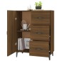 vidaXL Credenza Rovere Marrone 69,5x34x90 cm in Legno Multistrato vidaXL Credenza Rovere Marrone 69,5x34x90 cm in Legno Multistrato