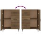 vidaXL Credenza Rovere Marrone 69,5x34x90 cm in Legno Multistrato vidaXL Credenza Rovere Marrone 69,5x34x90 cm in Legno Multistrato