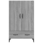 Credenza Grigio Sonoma 70x31x115 cm in Legno Multistrato Credenza Grigio Sonoma 70x31x115 cm in Legno Multistrato