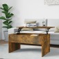 Tavolino Rovere Fumo 80x50,5x41,5 cm in Legno Multistrato Tavolino Rovere Fumo 80x50,5x41,5 cm in Legno Multistrato