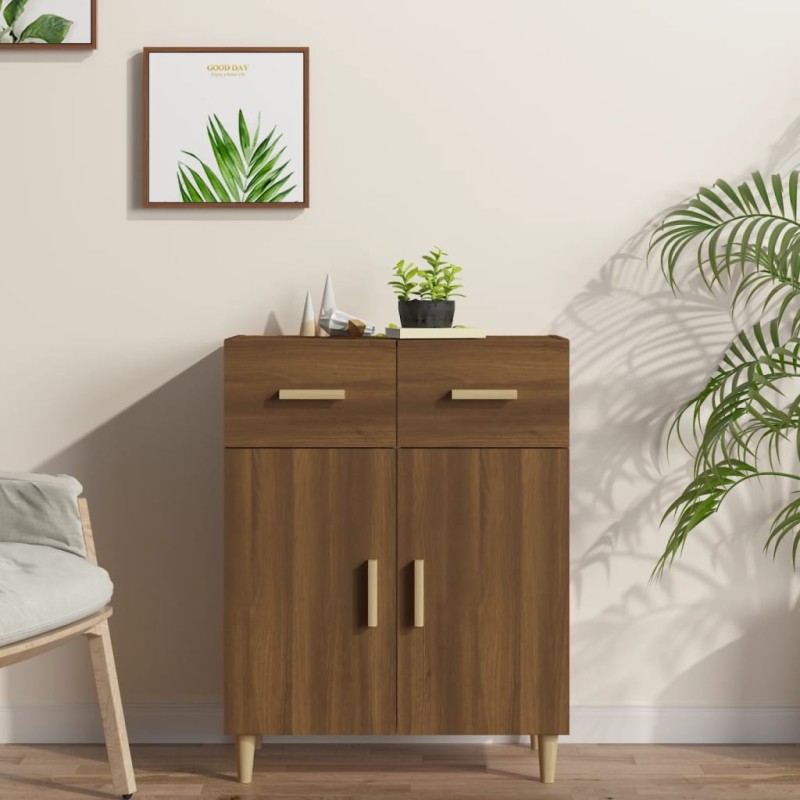 Credenza Rovere Marrone 69,5x34x89 cm in Legno Multistrato Credenza Rovere Marrone 69,5x34x89 cm in Legno Multistrato