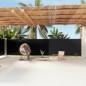 Tenda da Sole Laterale Retrattile Nera 180x1200 cm Tenda da Sole Laterale Retrattile Nera 180x1200 cm