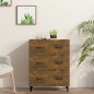 Credenza Rovere Fumo 69,5x34x90 cm in Legno Multistrato Credenza Rovere Fumo 69,5x34x90 cm in Legno Multistrato