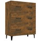 Credenza Rovere Fumo 69,5x34x90 cm in Legno Multistrato Credenza Rovere Fumo 69,5x34x90 cm in Legno Multistrato