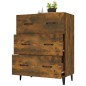 Credenza Rovere Fumo 69,5x34x90 cm in Legno Multistrato Credenza Rovere Fumo 69,5x34x90 cm in Legno Multistrato