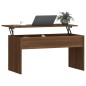 Tavolino Rovere Marrone 102x50,5x52,5 cm in Legno Multistrato