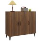 Credenza Rovere Marrone 90x34x80 cm in Legno Multistrato Credenza Rovere Marrone 90x34x80 cm in Legno Multistrato
