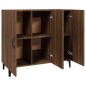 Credenza Rovere Marrone 90x34x80 cm in Legno Multistrato Credenza Rovere Marrone 90x34x80 cm in Legno Multistrato