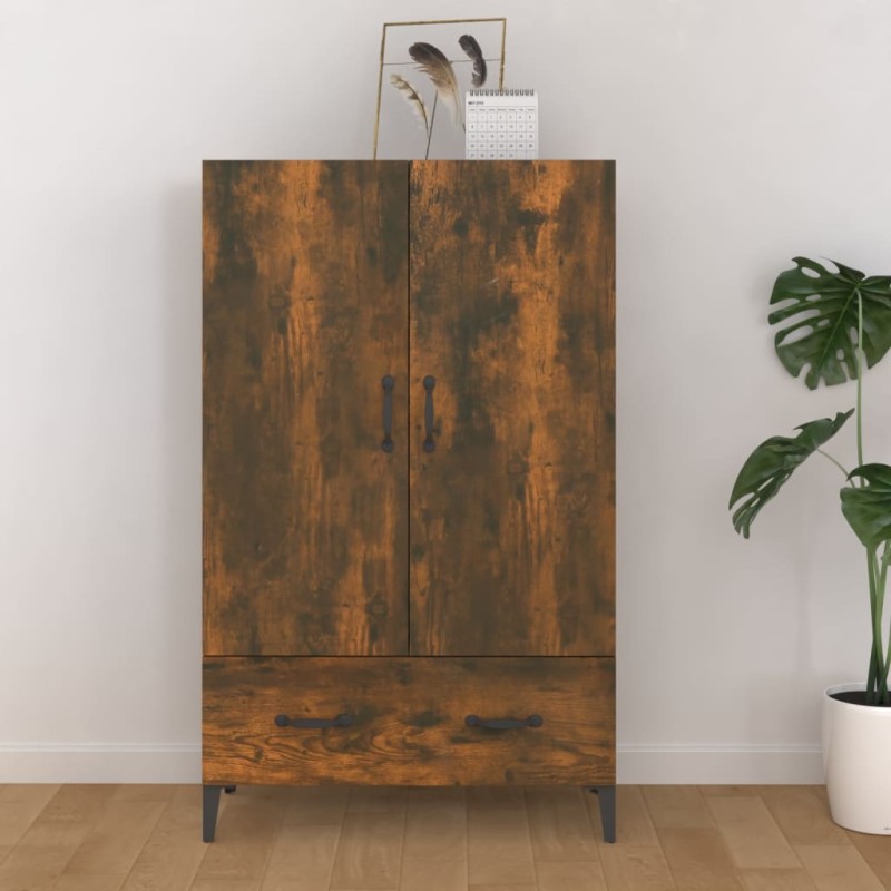 Credenza Rovere Fumo 70x31x115 cm in Legno Multistrato Credenza Rovere Fumo 70x31x115 cm in Legno Multistrato