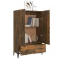 Credenza Rovere Fumo 70x31x115 cm in Legno Multistrato Credenza Rovere Fumo 70x31x115 cm in Legno Multistrato