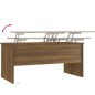 Tavolino Rovere Marrone 102x50,5x46,5 cm in Legno Multistrato Tavolino Rovere Marrone 102x50,5x46,5 cm in Legno Multistrato