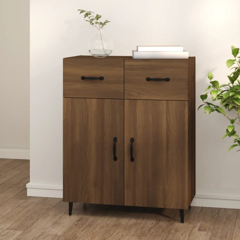 Credenza Rovere Marrone 69,5x34x90 cm in Legno Multistrato Credenza Rovere Marrone 69,5x34x90 cm in Legno Multistrato