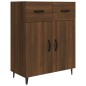 Credenza Rovere Marrone 69,5x34x90 cm in Legno Multistrato Credenza Rovere Marrone 69,5x34x90 cm in Legno Multistrato