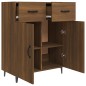 Credenza Rovere Marrone 69,5x34x90 cm in Legno Multistrato Credenza Rovere Marrone 69,5x34x90 cm in Legno Multistrato