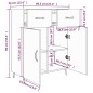 Credenza Rovere Marrone 69,5x34x90 cm in Legno Multistrato Credenza Rovere Marrone 69,5x34x90 cm in Legno Multistrato