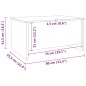 Tavolino Salotto Grigio Sonoma 80x55,5x41,5cm Legno Multistrato Tavolino Salotto Grigio Sonoma 80x55,5x41,5cm Legno Multistrato