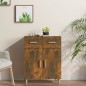 Credenza Rovere Fumo 69,5x34x89 cm in Legno Multistrato Credenza Rovere Fumo 69,5x34x89 cm in Legno Multistrato