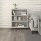 Credenza Grigio Sonoma 69,5x32,5x90 cm in Legno Multistrato Credenza Grigio Sonoma 69,5x32,5x90 cm in Legno Multistrato