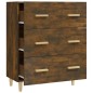 Credenza Rovere Fumo 70x34x90 cm in Legno Multistrato Credenza Rovere Fumo 70x34x90 cm in Legno Multistrato