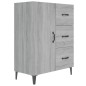 Credenza Grigio Sonoma 69,5x34x90 cm in Legno Multistrato Credenza Grigio Sonoma 69,5x34x90 cm in Legno Multistrato