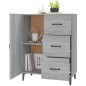 Credenza Grigio Sonoma 69,5x34x90 cm in Legno Multistrato Credenza Grigio Sonoma 69,5x34x90 cm in Legno Multistrato