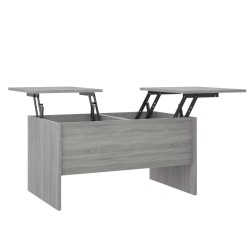 Tavolino Salotto Grigio Sonoma 80x50x42,5 cm Legno Multistrato