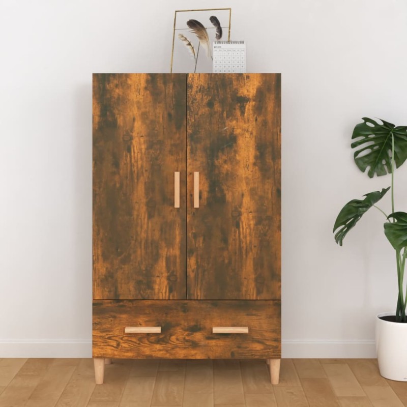 Credenza Rovere Fumo 70x31x115 cm in Legno Multistrato Credenza Rovere Fumo 70x31x115 cm in Legno Multistrato