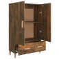 Credenza Rovere Fumo 70x31x115 cm in Legno Multistrato Credenza Rovere Fumo 70x31x115 cm in Legno Multistrato