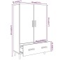 Credenza Rovere Fumo 70x31x115 cm in Legno Multistrato Credenza Rovere Fumo 70x31x115 cm in Legno Multistrato