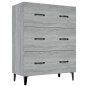 Credenza Grigio Sonoma 69,5x34x90 cm in Legno Multistrato Credenza Grigio Sonoma 69,5x34x90 cm in Legno Multistrato