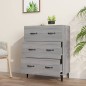 Credenza Grigio Sonoma 69,5x34x90 cm in Legno Multistrato Credenza Grigio Sonoma 69,5x34x90 cm in Legno Multistrato