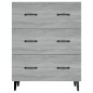 Credenza Grigio Sonoma 69,5x34x90 cm in Legno Multistrato Credenza Grigio Sonoma 69,5x34x90 cm in Legno Multistrato