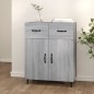 Credenza Grigio Sonoma 69,5x34x90 cm in Legno Multistrato Credenza Grigio Sonoma 69,5x34x90 cm in Legno Multistrato