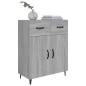 Credenza Grigio Sonoma 69,5x34x90 cm in Legno Multistrato Credenza Grigio Sonoma 69,5x34x90 cm in Legno Multistrato