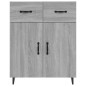 Credenza Grigio Sonoma 69,5x34x90 cm in Legno Multistrato Credenza Grigio Sonoma 69,5x34x90 cm in Legno Multistrato