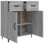 Credenza Grigio Sonoma 69,5x34x90 cm in Legno Multistrato Credenza Grigio Sonoma 69,5x34x90 cm in Legno Multistrato