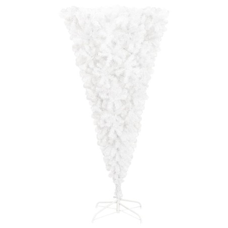 vidaXL Albero di Natale Artificiale Capovolto con Base Bianco 210 cm