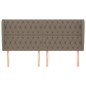 Testiera ad Orecchio Tortora 203x23x118/128 cm in Tessuto Testiera ad Orecchio Tortora 203x23x118/128 cm in Tessuto