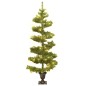 vidaXL Albero di Natale Preilluminato con Vaso Verde 120 cm in PVC vidaXL Albero di Natale Preilluminato con Vaso Verde 120 cm in PVC