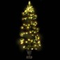 vidaXL Albero di Natale Preilluminato con Vaso Verde 120 cm in PVC vidaXL Albero di Natale Preilluminato con Vaso Verde 120 cm in PVC