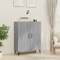 Credenza Grigio Sonoma 70x34x90 cm in Legno Multistrato Credenza Grigio Sonoma 70x34x90 cm in Legno Multistrato