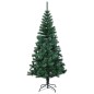 Albero di Natale Artificiale Punte Iridescenti Verde 210 cm PVC Albero di Natale Artificiale Punte Iridescenti Verde 210 cm PVC