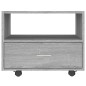 Tavolino da Salotto Grigio Sonoma 55x55x40 cm Legno Multistrato