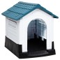 Casetta per Cani Blu 57x68x66 cm in Polipropilene Casetta per Cani Blu 57x68x66 cm in Polipropilene
