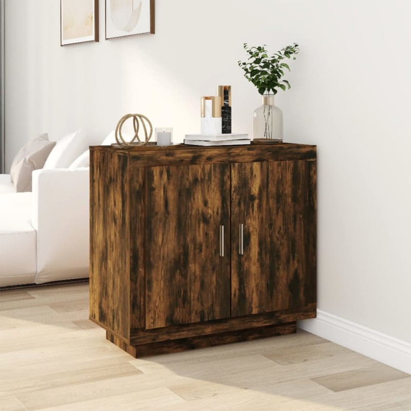 Credenza Rovere Anticato 80x40x75 cm in Legno Multistrato Credenza Rovere Anticato 80x40x75 cm in Legno Multistrato