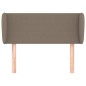 Testiera ad Orecchio Tortora 83 x 23 x 78/88 cm in Tessuto Testiera ad Orecchio Tortora 83 x 23 x 78/88 cm in Tessuto