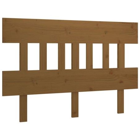 Testiera per Letto Miele 138,5x3x81cm in Legno Massello di Pino