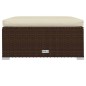 Set Divani da Giardino 7 pz con Cuscini in Polyrattan Marrone Set Divani da Giardino 7 pz con Cuscini in Polyrattan Marrone